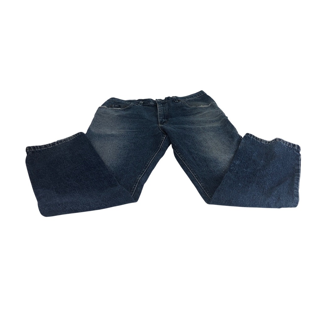 Lee Jeans Mens 38x30 Relaxed Fit Blue Distressed Denim‎ Casual Everyday Pants